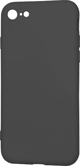 Techsuit Back Cover Σιλικόνης Μαύρο (iPhone 8/7)