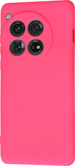 Techsuit Umschlag Rückseite Silikon Fuchsie (OnePlus 12)