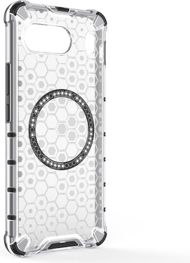 Techsuit Honeycomb Umschlag Rückseite Silikon Weiß (OnePlus Nord 4)