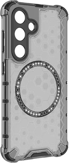 Techsuit Honeycomb Umschlag Rückseite Silikon Schwarz (Galaxy S25)
