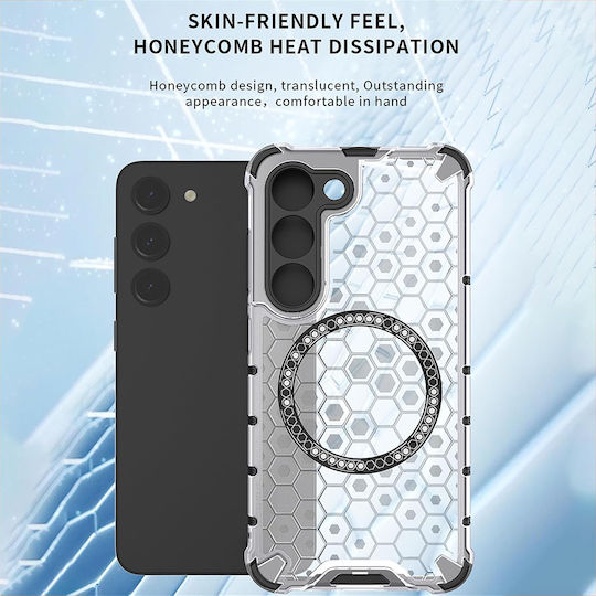 Techsuit Honeycomb Bumper Силикон Бял (Honor Magic6 Lite)