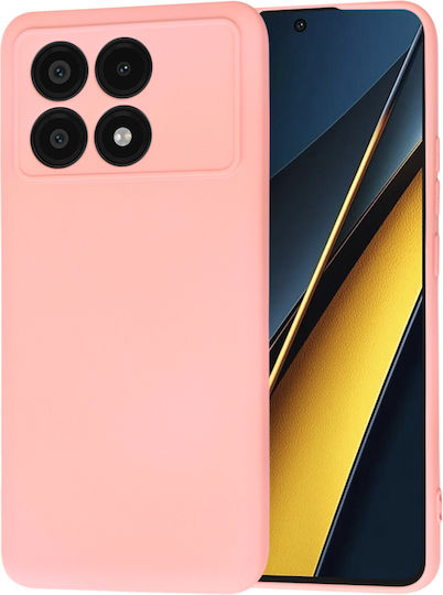 Techsuit Back Cover Σιλικόνης Ροζ (Poco X6 Pro)