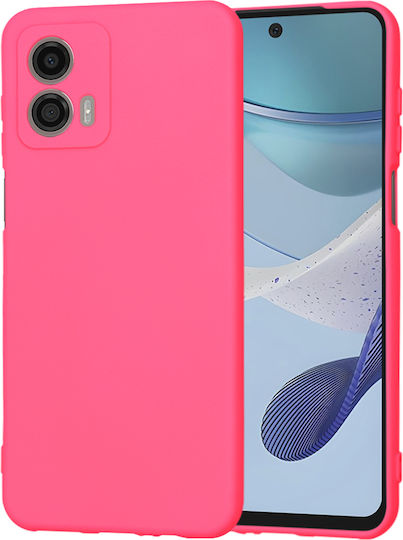 Techsuit Задна корица Силикон Фуксия (Moto G53)