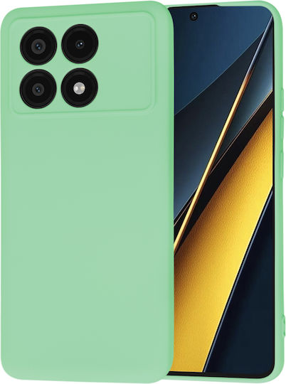 Techsuit Задна корица Силикон Зелен (Poco X6 Pro)