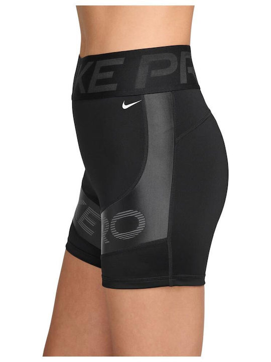 Dri-Fit Pro Sculpt Training Women's Bike Firming Shiny & High Waist Black Leggings