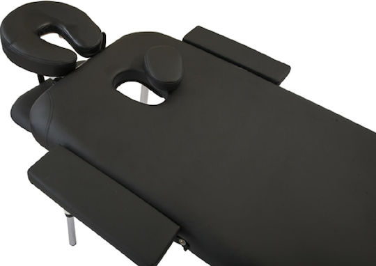 ACP Portable/Folding Black Massage and Physiotherapy Bed 180x62cm