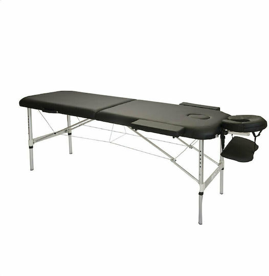 ACP Portable/Folding Black Massage and Physiotherapy Bed 180x62cm