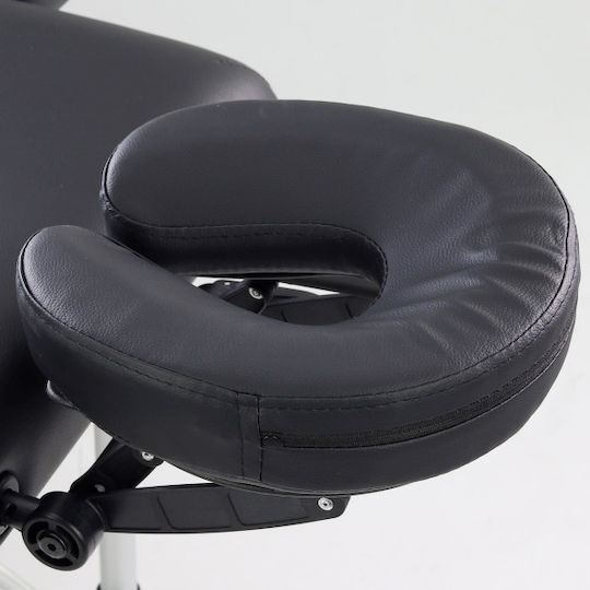 ACP Portable/Folding Black Massage and Physiotherapy Bed 180x62cm
