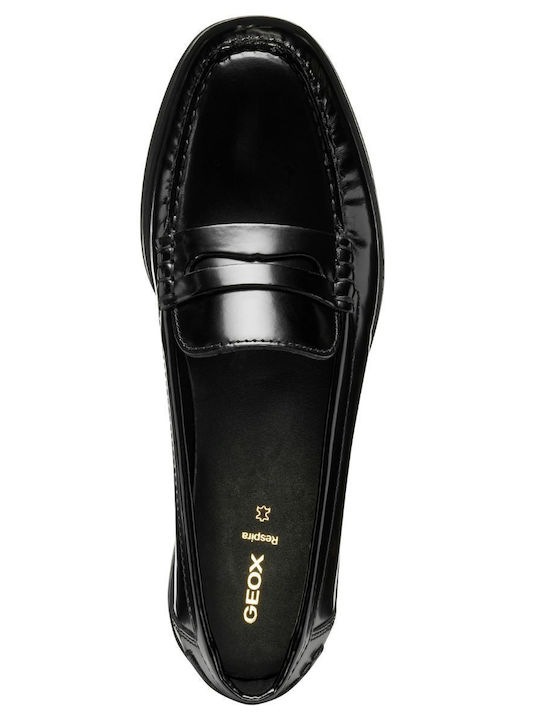 Florentic Cloridie Leather Women's Moccasins in Black Color