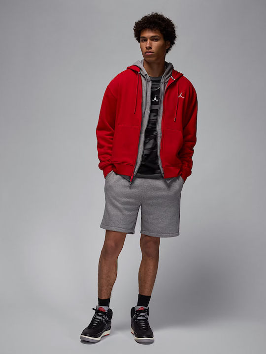 Cardigan With Hood Red