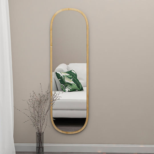 Aithrio Καθρέπτης Ολόσωμος Ορθογώνιος Μπεζ 120x40cm