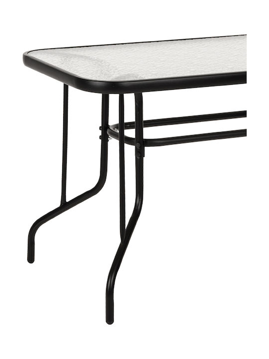 Set Sala De Mese Pentru Exterior Adam 5 Piese Negru