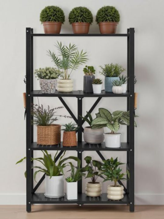 Vevor Τρόλεϊ Κουζίνας Μεταλλικό Γκρι 66x33x117cm