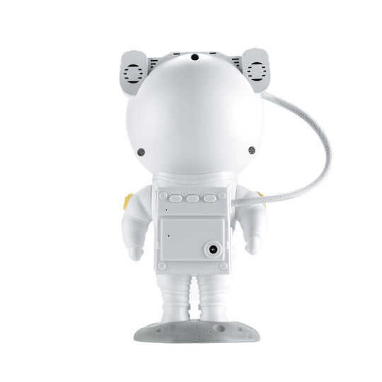 Kinderprojektorlampe Astronaut Weiß 21x11cm