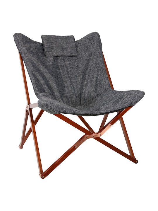 Outdoor Armchair Wooden Mixed Grey 73x85x95cm
