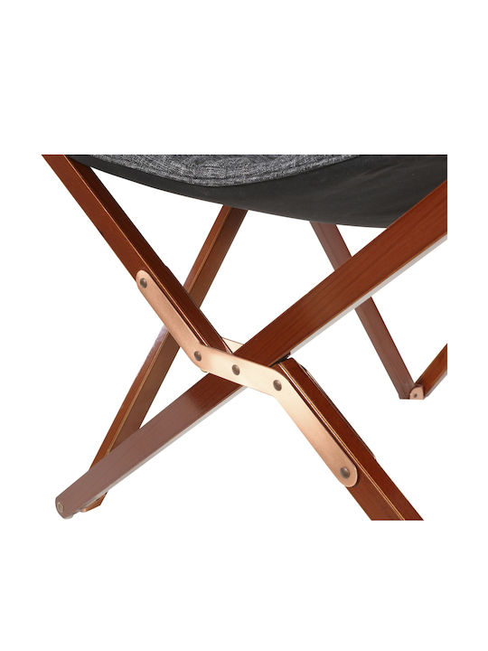 Outdoor Armchair Wooden Mixed Grey 73x85x95cm