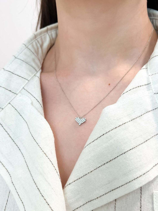 Sorelly Necklace with design Heart from Silver