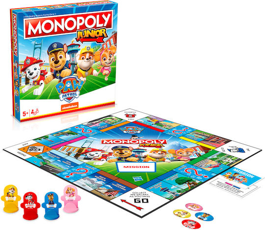 Настолна игра Monopoly Junior - Paw Patrol за 2-4 играчи 5+ години Winning Moves