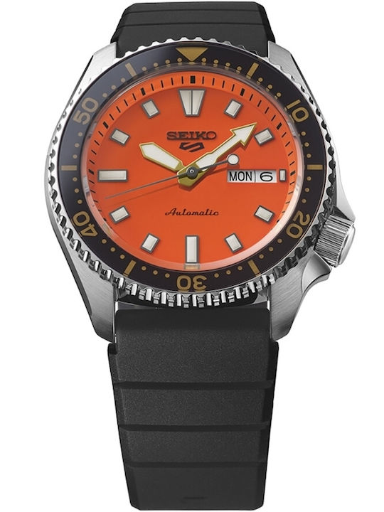 Skx Series Men's Watch 42.5mm Automatic with Black Rubber Strap