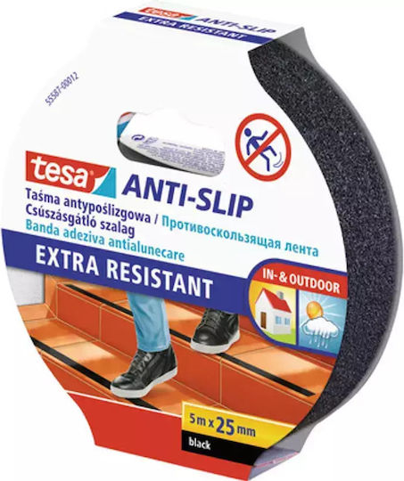 Tesa Self-Adhesive Grip Tape Black 25mmx5m 1pcs