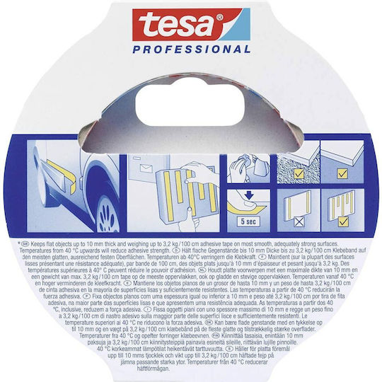 Tesa Mirror Mounting 4952 Self-Adhesive Foam Double-Sided Tape 19mmx5m 1pcs