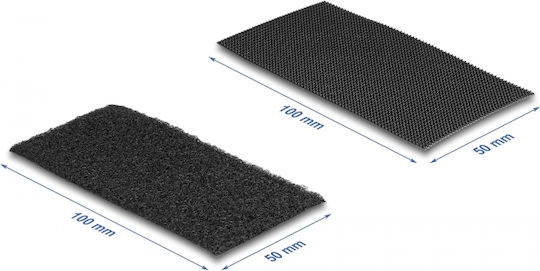 DeLock Αυτοκόλλητη Ταινία Χριτς Χρατς Μαύρη 1.55mx50mm