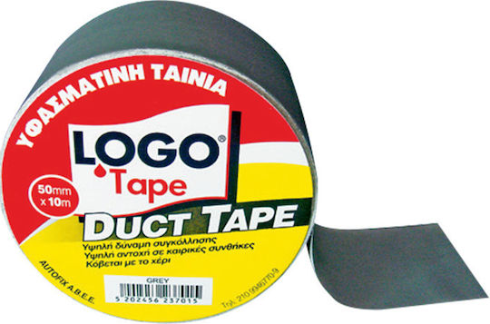 Logo Duct Tape Grey Self-Adhesive Fabric Tape Gray 50mmx10m 1pcs