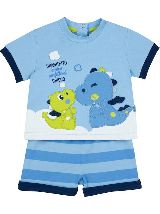 Kids' Set with Shorts Summer 2pcs Light Blue
