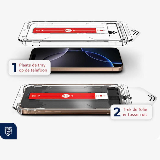 Rosso Tempered Glass Black (iPhone 16 Pro Max)