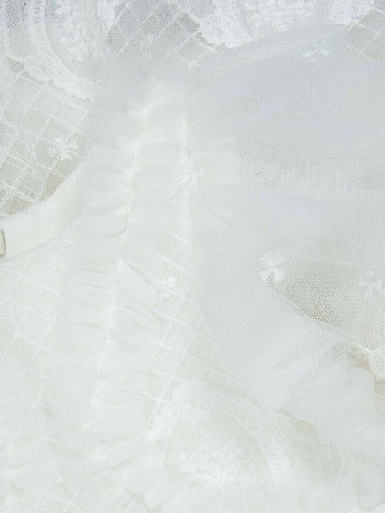 Παιδικό Φόρεμα Αμάνικο Λευκό