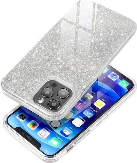 Forcell Shining Back Cover Σιλικόνης Ασημί (Huawei P30 Lite)