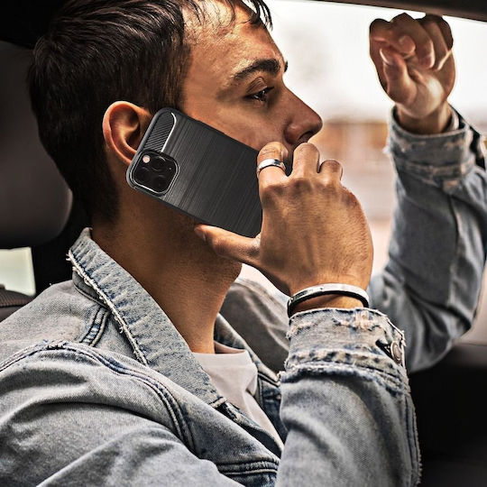 Forcell Rugged Armor Back Cover Σιλικόνης Μαύρο (Galaxy S20)