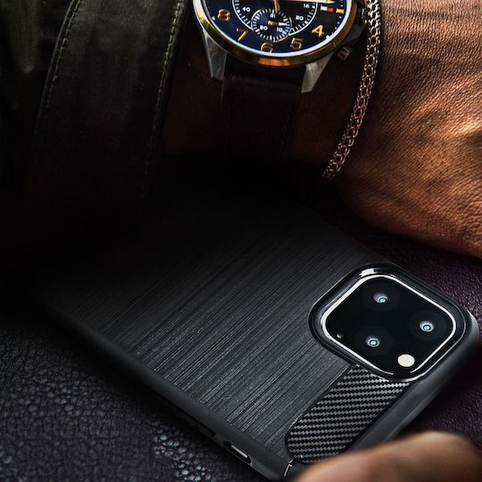 Forcell Rugged Armor Back Cover Σιλικόνης Μαύρο (Galaxy S20)