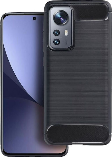 Forcell Carbon Back Cover Σιλικόνης Μαύρο (Poco M4 Pro 5G / Redmi Note 11s 5G)