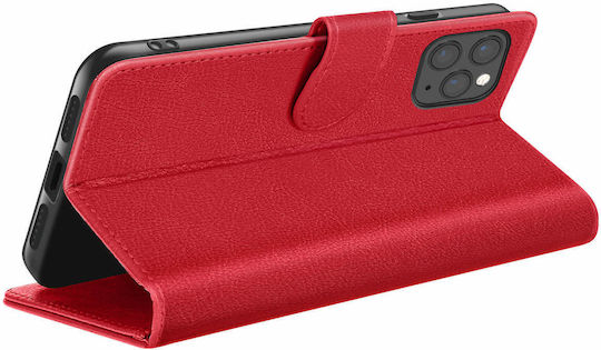 Zanaé Wallet Case iPhone 11 Pro Stand Magnetic Tab Red