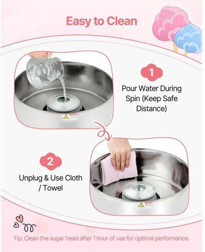 Vevor Candy Floss Maker 12cm Blue