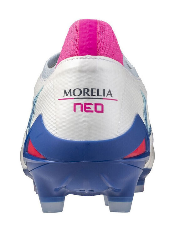 Mizuno Morelia Neo Iv Beta Ποδοσφαιρικά Παπούτσια με Τάπες Λευκά