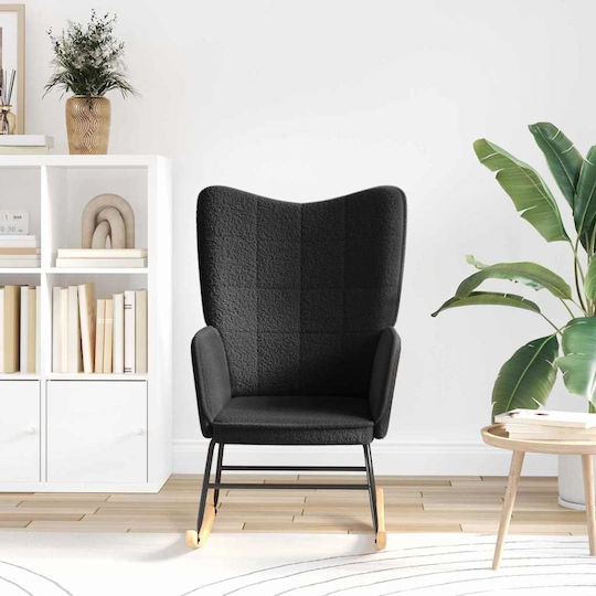 Bergère Negru 61x78x98cm