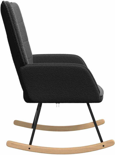 Bergère Negru 61x78x98cm