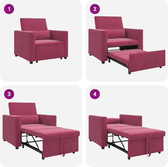 Armchair Bordeaux 90x165x87cm
