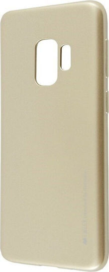 Mercury iJelly Back Cover Silicone Gold (Galaxy S9)