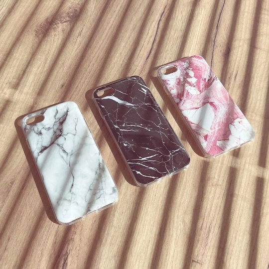 Wozinsky Marble Back Cover Σιλικόνης Λευκό (Galaxy
