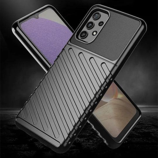 Powertech Back Cover Σιλικόνης Μαύρο (Galaxy A72)