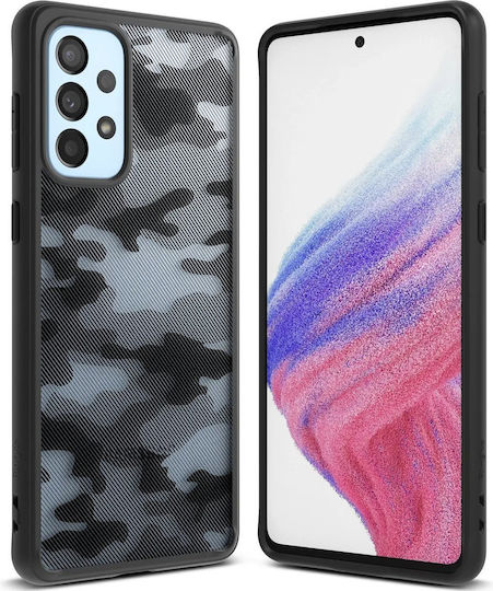 Ringke Fusion Matte Back Cover Πλαστικό / Σιλικόνης Μαύρο (Galaxy A73)