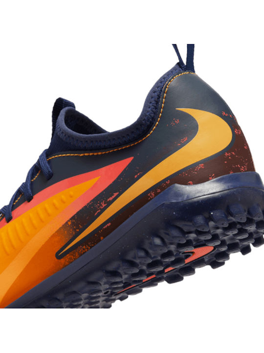 Phantom 6 Low Academy Erling Haaland TF Kids Soccer Shoes with Turf Laser Orange / Blue Void / Lemon Venom