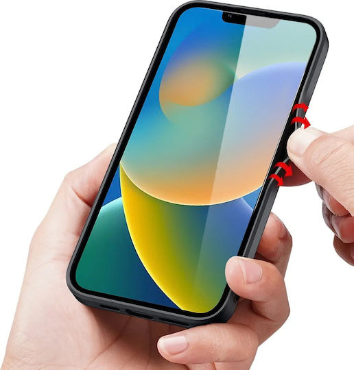 Dux Ducis Fino Back Cover Πλαστικό / Υφασμάτινο Σκούρο Μπλε (iPhone 14 Plus)
