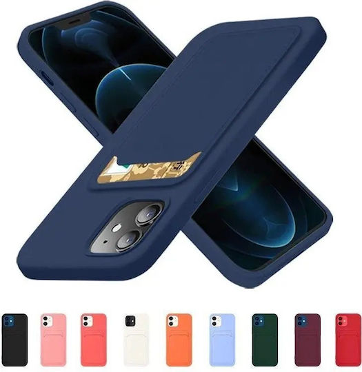 Hurtel Card Back Cover Silicon cu Suport pentru Carduri Negru (Redmi Note 11 Pro+ 5G)
