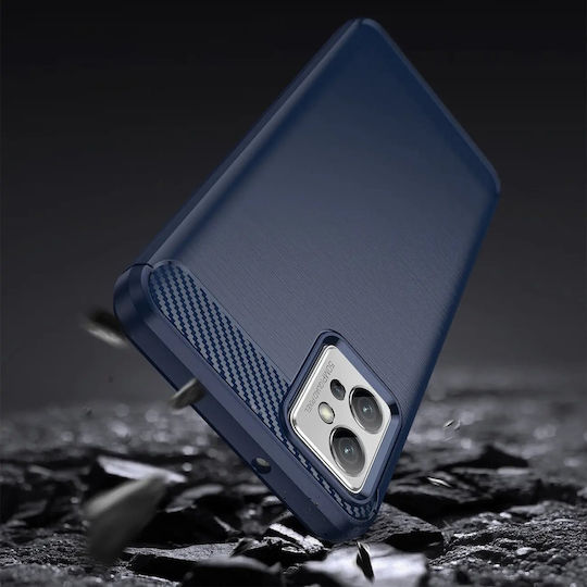 Hurtel Carbon Back Cover Silicone Black (Realme Narzo 50 5G)