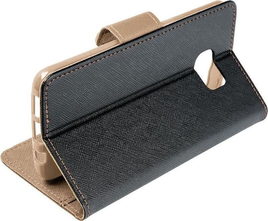 Fancy Wallet Δερμάτινο Μαύρο (Samsung S24 Plus)