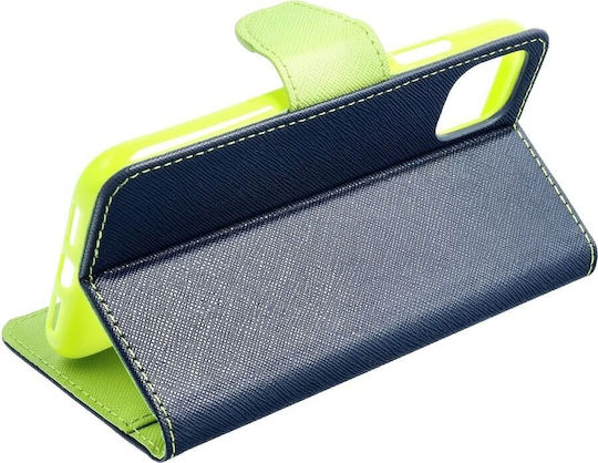 Fancy Wallet Δερμάτινο Navy Μπλε (Moto G14)